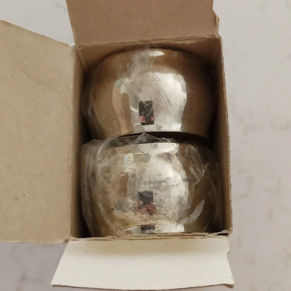 Vintage silver plated napkin rings